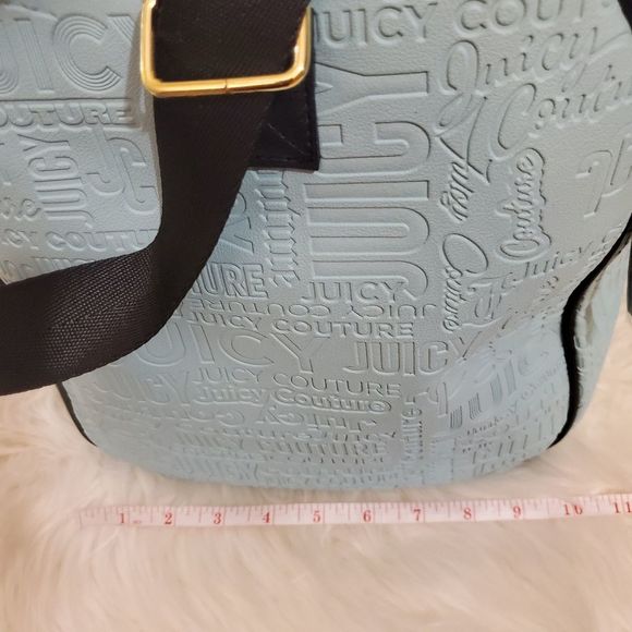 Juicy Couture Our Zip Says It All Blu Duffle Bag - Picture 12 of 15